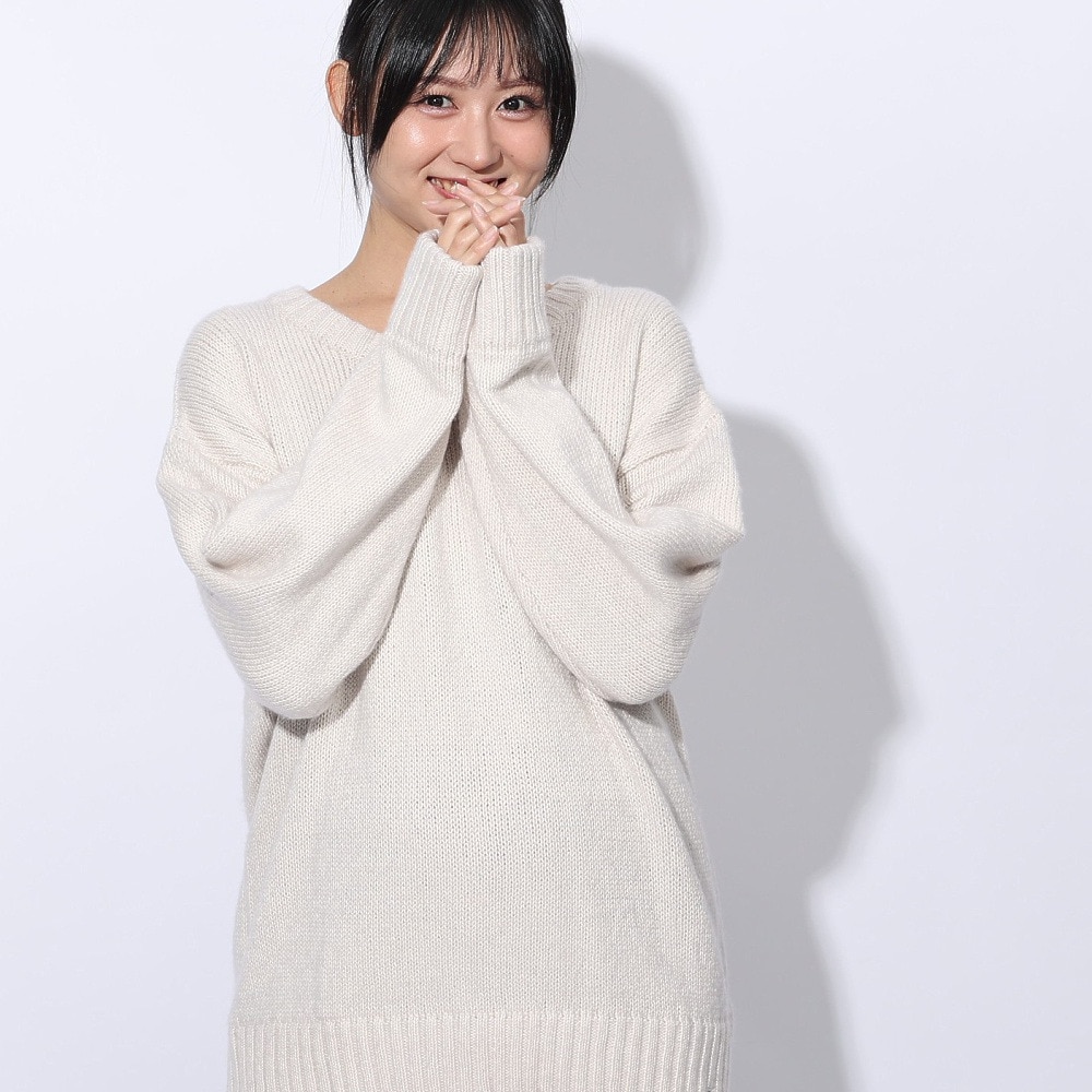 エルケクス（ELKEX）（レディース）ニット クルー EKL4FA0022 OWHT