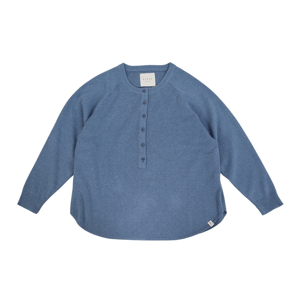 エルケクス（ELKEX）（レディース）長袖 HENRY ニット EKL5FA0018 BLU