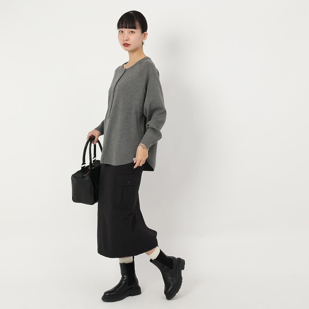 エルケクス（ELKEX）（レディース）長袖 HENRY ニット EKL5FA0018 CGRY