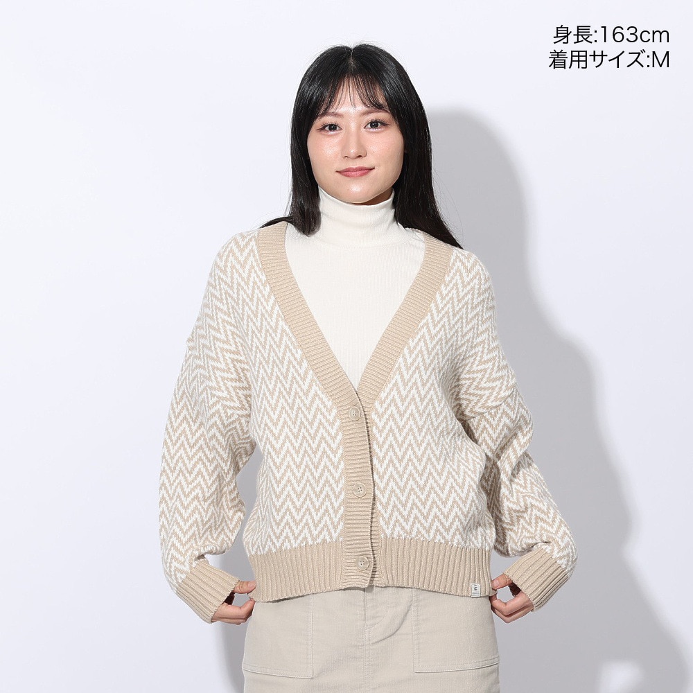 エルケクス（ELKEX）（レディース）ニット カーディガン EKL4FA0023 BEG