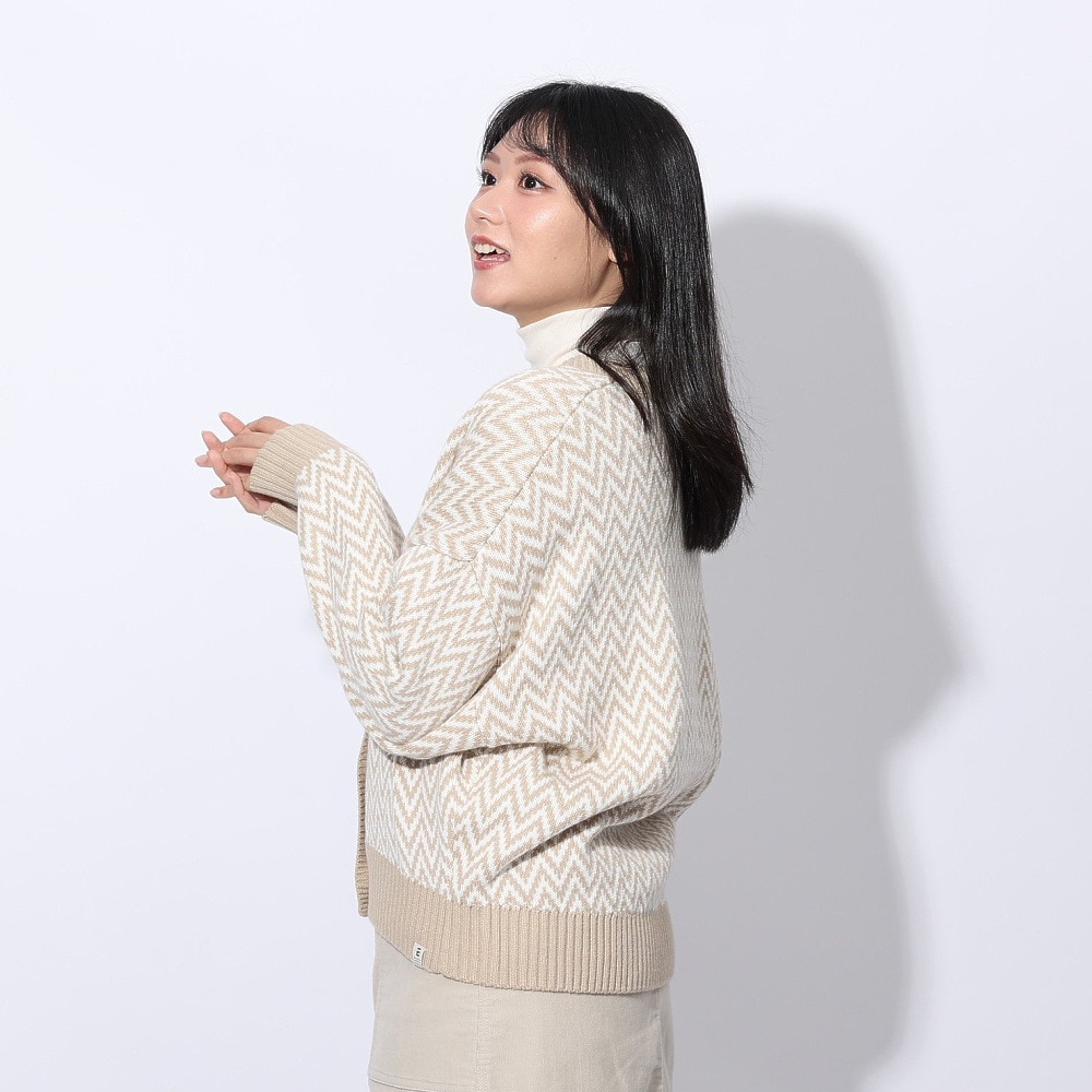 エルケクス（ELKEX）（レディース）ニット カーディガン EKL4FA0023 BEG