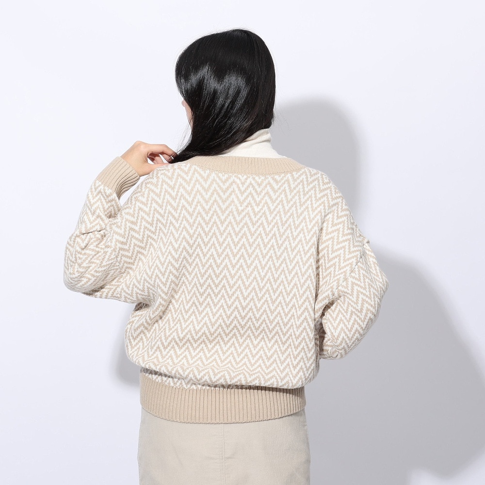 エルケクス（ELKEX）（レディース）ニット カーディガン EKL4FA0023 BEG