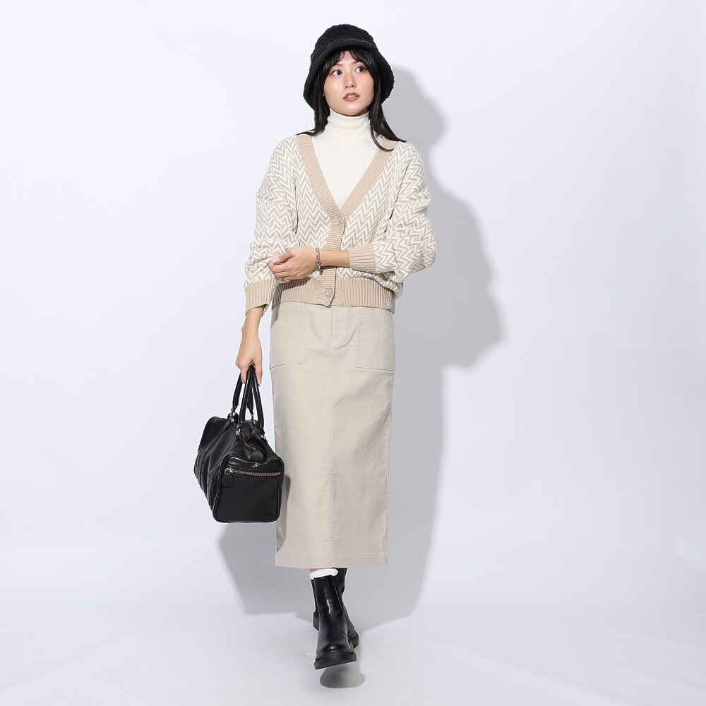 エルケクス（ELKEX）（レディース）ニット カーディガン EKL4FA0023 BEG