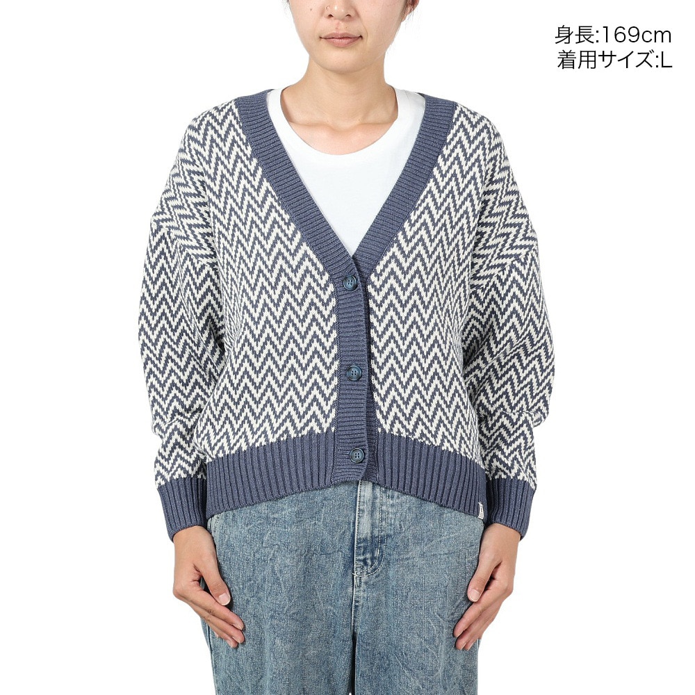 エルケクス（ELKEX）（レディース）ニット カーディガン EKL4FA0023 BLU