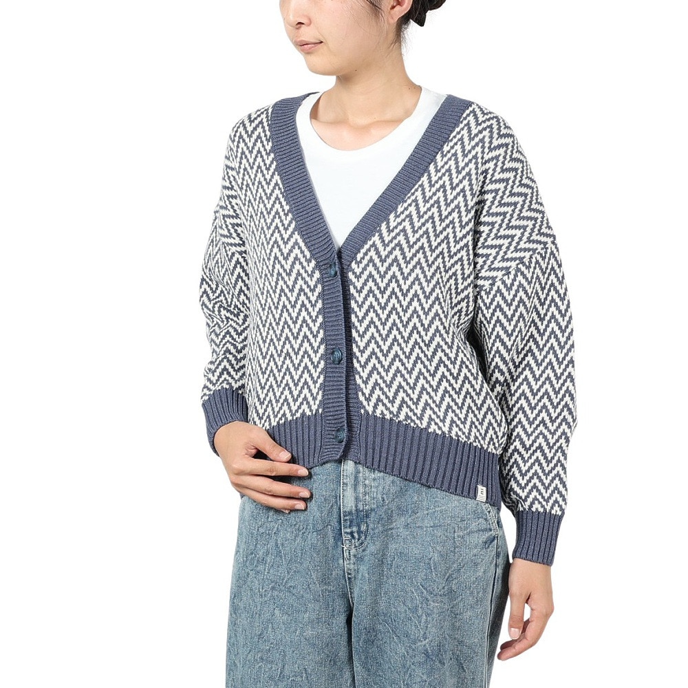 エルケクス（ELKEX）（レディース）ニット カーディガン EKL4FA0023 BLU