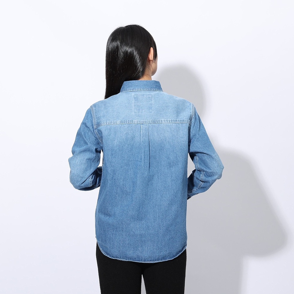 エルケクス（ELKEX）（レディース）デニムシャツ EKL4FA0017 LBLU