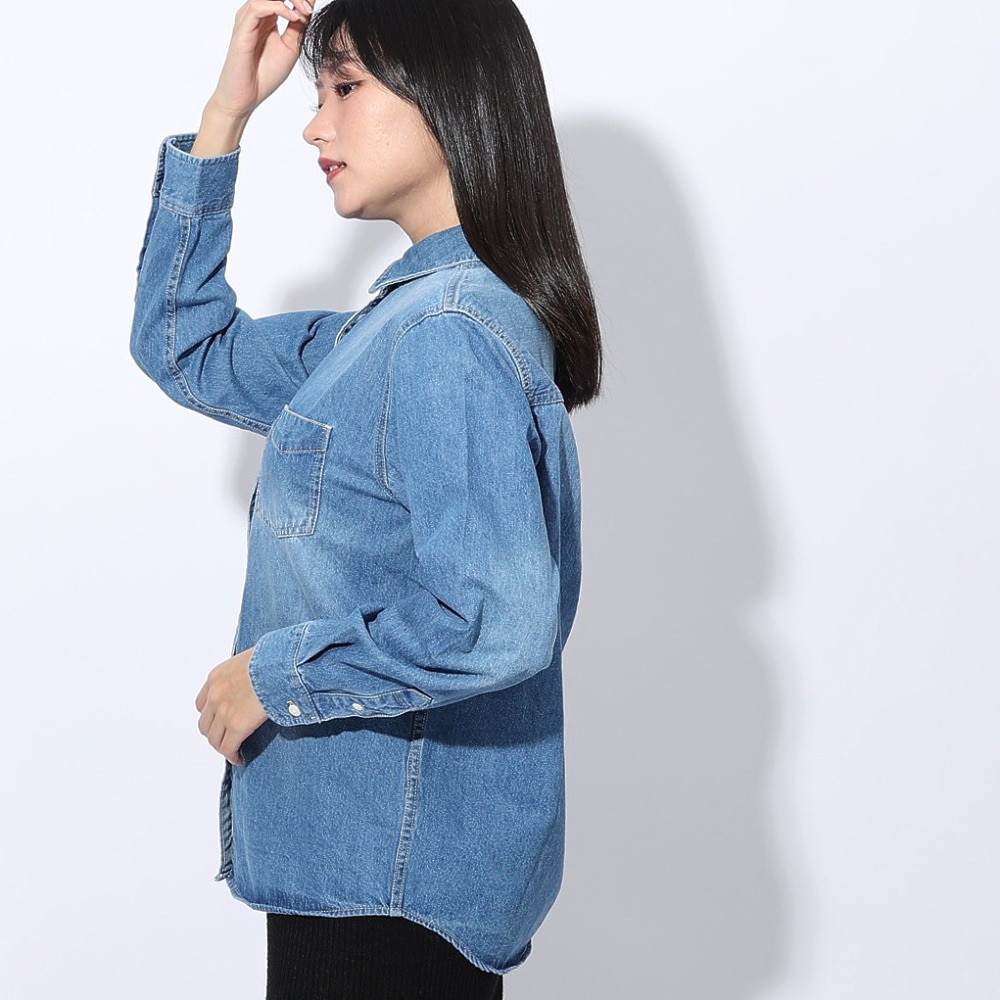 エルケクス（ELKEX）（レディース）デニムシャツ EKL4FA0017 LBLU