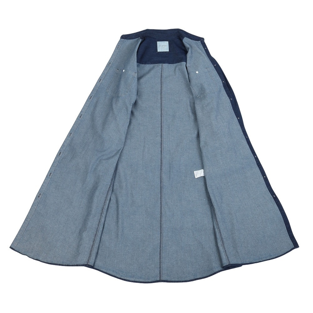 エルケクス（ELKEX）（レディース）長袖 デニム ワンピース EKL5FA0016 IBLU