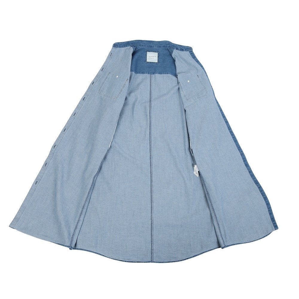 エルケクス（ELKEX）（レディース）長袖 デニム ワンピース EKL5FA0016 LBLU