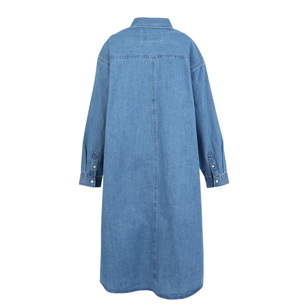 エルケクス（ELKEX）（レディース）長袖 デニム ワンピース EKL5FA0016 LBLU