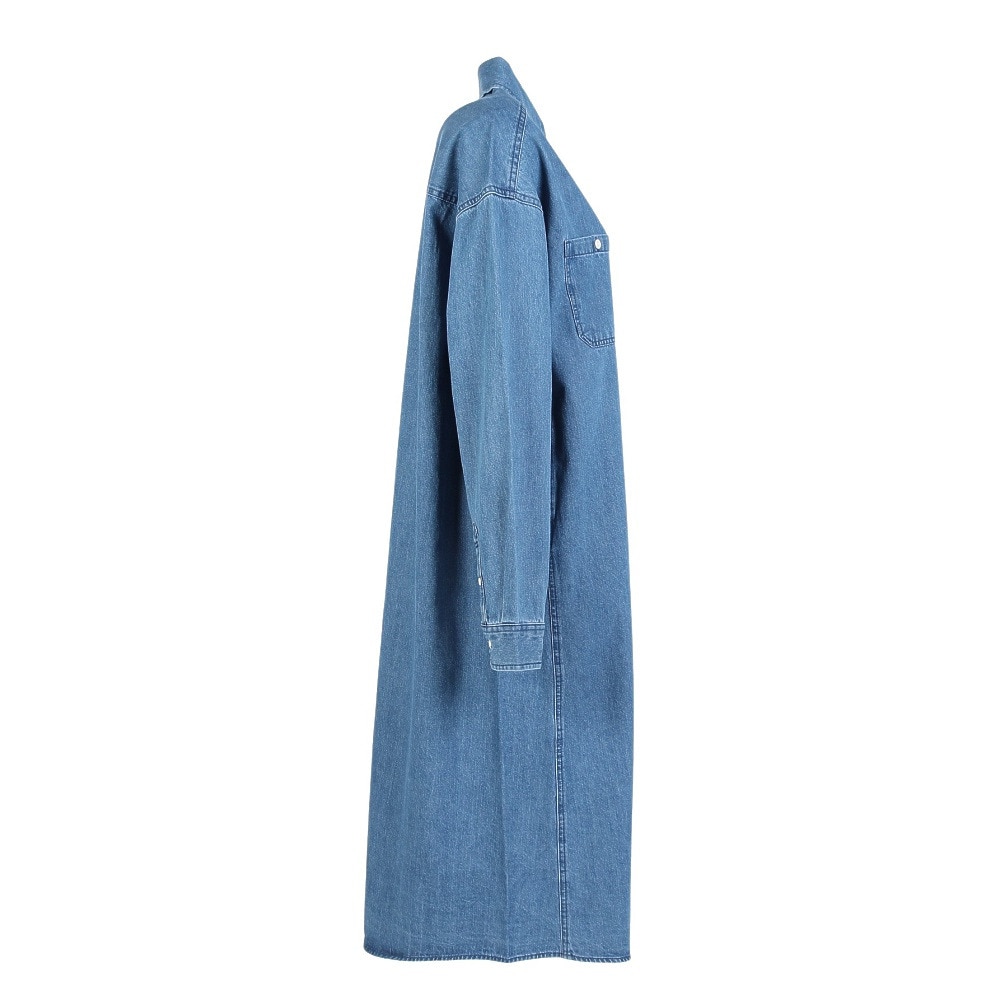 エルケクス（ELKEX）（レディース）長袖 デニム ワンピース EKL5FA0016 LBLU
