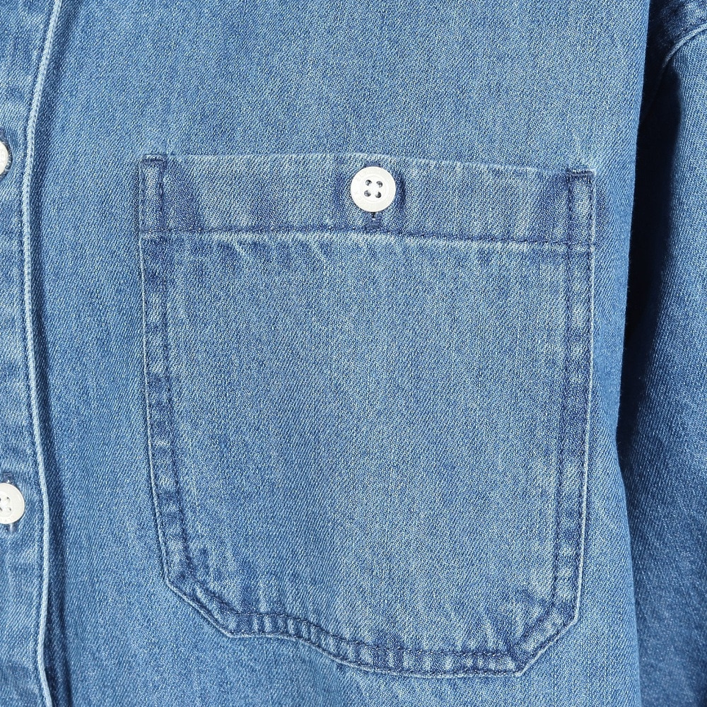 エルケクス（ELKEX）（レディース）長袖 デニム ワンピース EKL5FA0016 LBLU