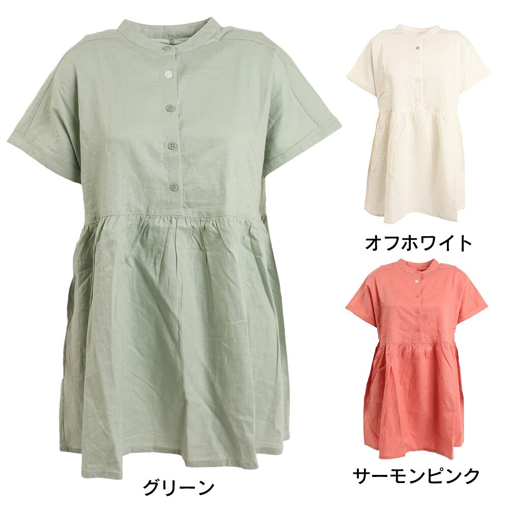 エルケクス（ELKEX）（レディース）フレアシャツ EKL2S14207 GRN