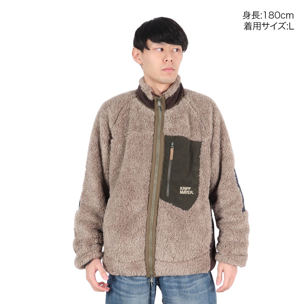 クリフメイヤー（KRIFF MAYER）（メンズ）シャギーボア ジャケット 2414403:15:GRAY