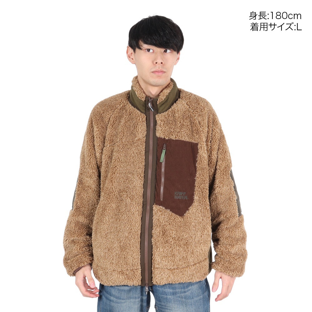 クリフメイヤー（KRIFF MAYER）（メンズ）シャギーボア ジャケット 2414403:20:BEIGE