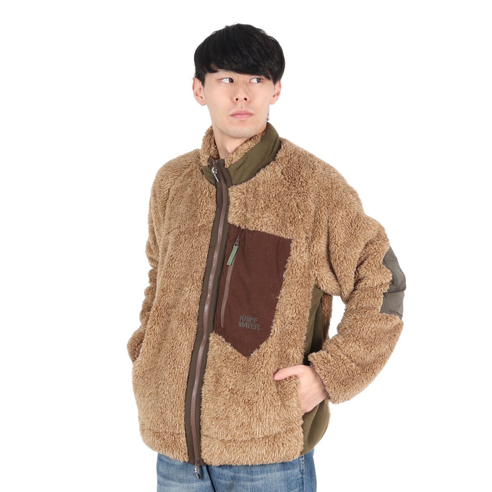 クリフメイヤー（KRIFF MAYER）（メンズ）シャギーボア ジャケット 2414403:20:BEIGE