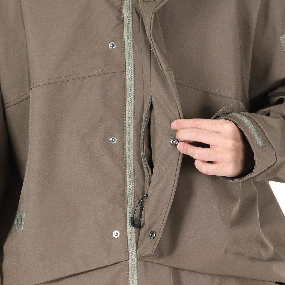 オークリー（OAKLEY）（メンズ）アウター コート FGL 3L RIFINED コート FOA406897-279 カーキ 防風 撥水 UVケア