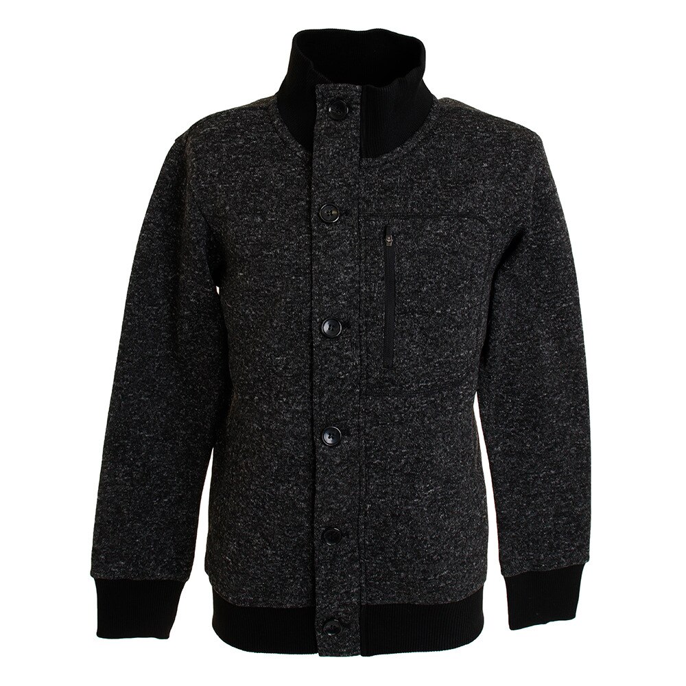  KNIT FLEECE ジャケット WE22JN05 ブラックXホワイト