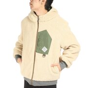 クリフメイヤー（KRIFF MAYER）（メンズ）ボアフリース ひっくりジャケット 2213500-20:BEIGE