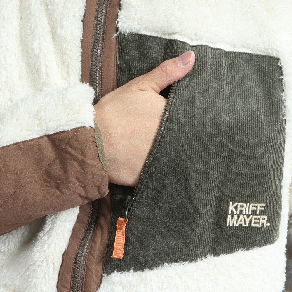 クリフメイヤー（KRIFF MAYER）（メンズ）シャギーボアジャケット 2214400-9:NATURAL