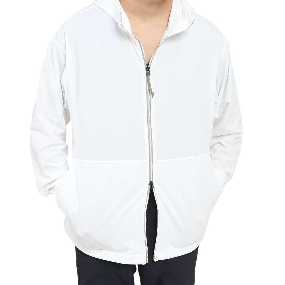 ニューバランス（new balance）（メンズ）ラッシュガード 長袖 パーカー UVカット UPF40+ 紫外線対策 MT1996 JMJL2279MW1 アウター