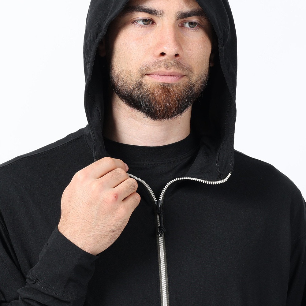 ニューバランス（new balance）（メンズ）ラッシュガード 長袖 パーカー フルジップ 速乾 UVカット 紫外線対策 MT1996 AMJ35007BK アウター