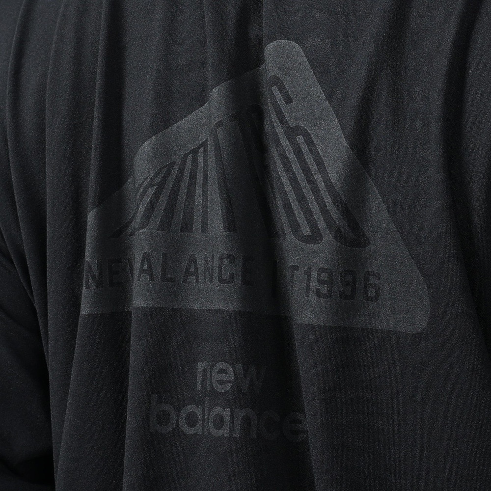 ニューバランス（new balance）（メンズ）ラッシュガード 長袖 パーカー フルジップ 速乾 UVカット 紫外線対策 MT1996 AMJ35007BK アウター