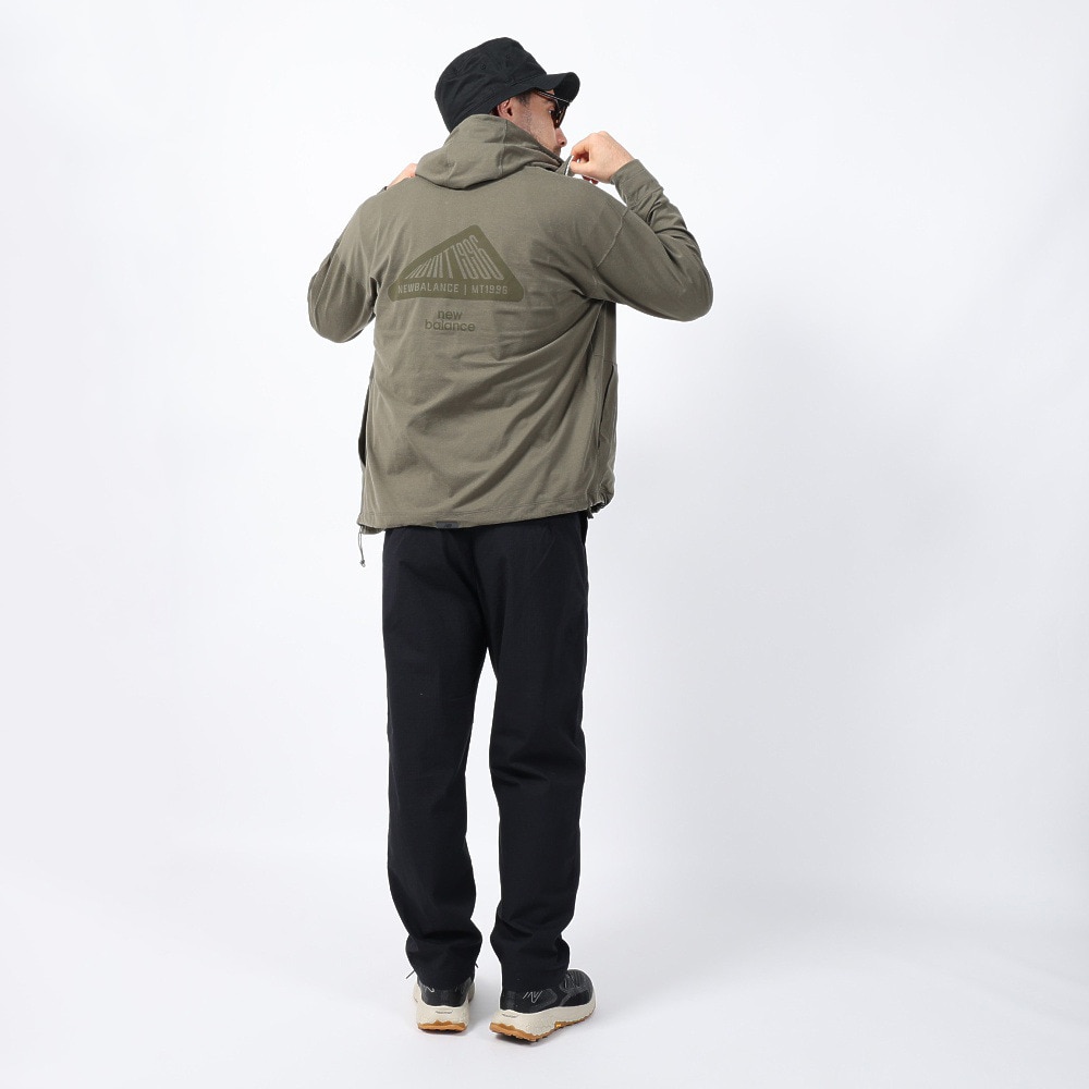 ニューバランス（new balance）（メンズ）ラッシュガード 長袖 パーカー フルジップ 速乾 UVカット 紫外線対策 MT1996 AMJ35007DRC アウター