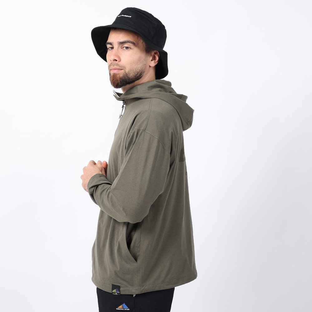 ニューバランス（new balance）（メンズ）ラッシュガード 長袖 パーカー フルジップ 速乾 UVカット 紫外線対策 MT1996 AMJ35007DRC アウター