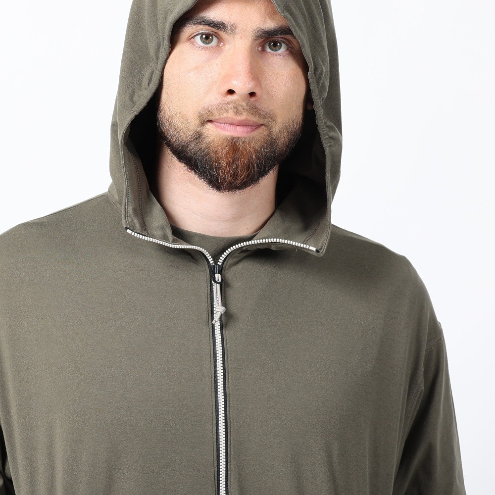 ニューバランス（new balance）（メンズ）ラッシュガード 長袖 パーカー フルジップ 速乾 UVカット 紫外線対策 MT1996 AMJ35007DRC アウター