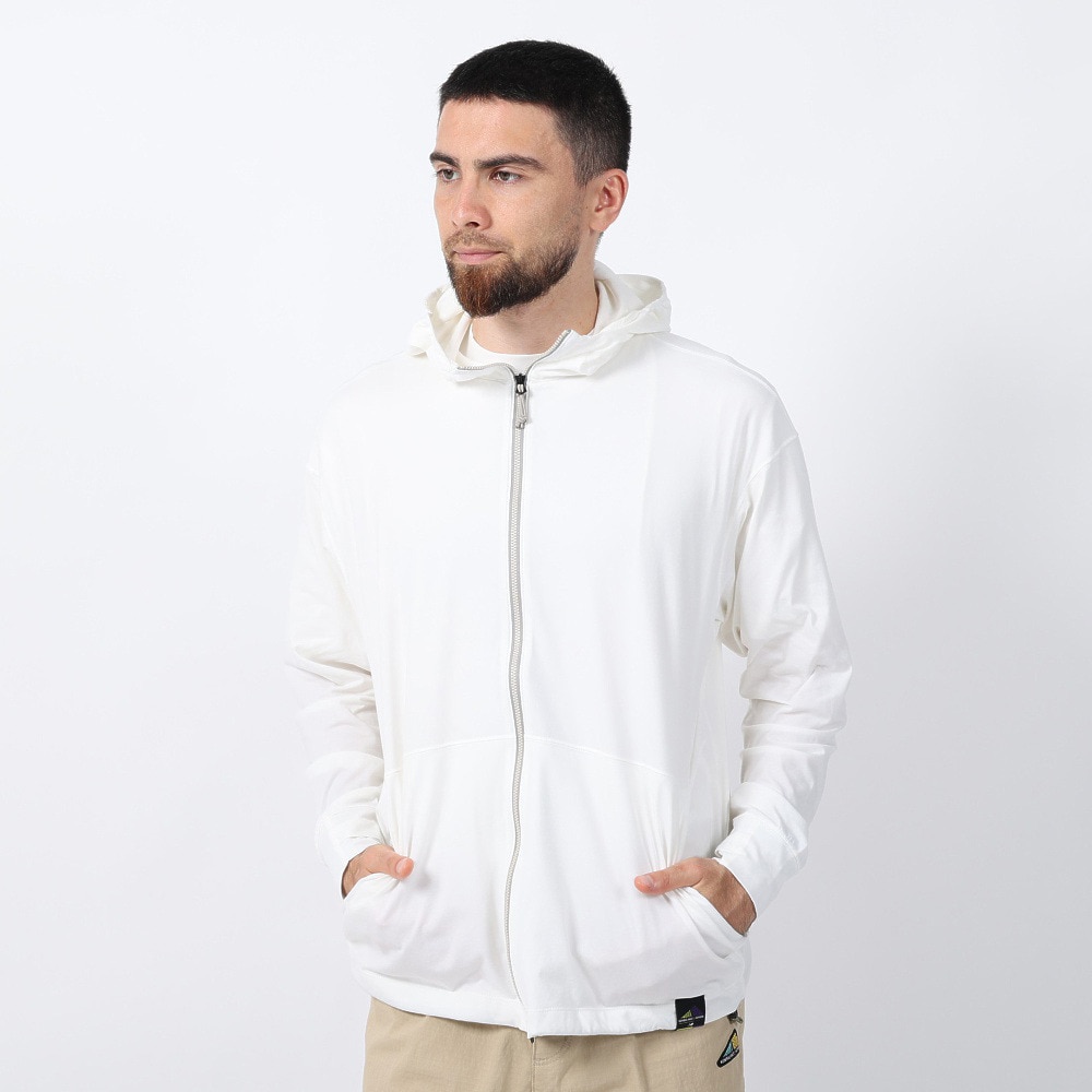 ニューバランス（new balance）（メンズ）ラッシュガード 長袖 パーカー フルジップ 速乾 UVカット 紫外線対策 MT1996 AMJ35007MW1 アウター