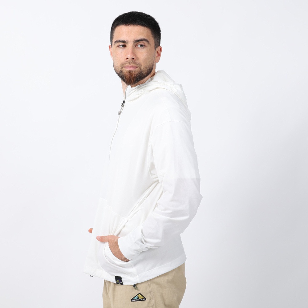 ニューバランス（new balance）（メンズ）ラッシュガード 長袖 パーカー フルジップ 速乾 UVカット 紫外線対策 MT1996 AMJ35007MW1 アウター