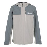 ジャックウルフスキン（JackWolfskin）（メンズ）春 アウター ライトアウター GO HIKE ジャケット 5030221-5150 グレー レインジャケット 雨具 防水 透湿