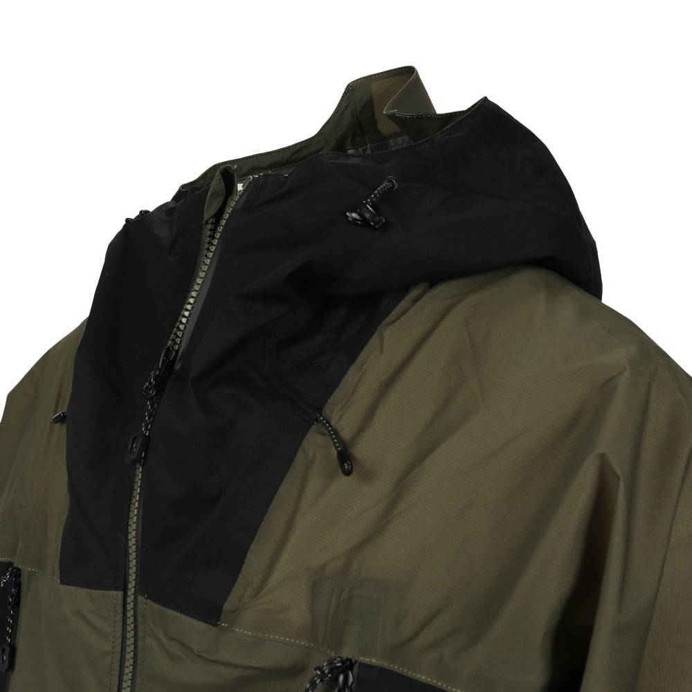 ジャックウルフスキン（JackWolfskin）（メンズ）アウター レインジャケット JP クラウドバースト ジャケット V2 5030611-4550 オリーブ 収納袋付 耐水 防風