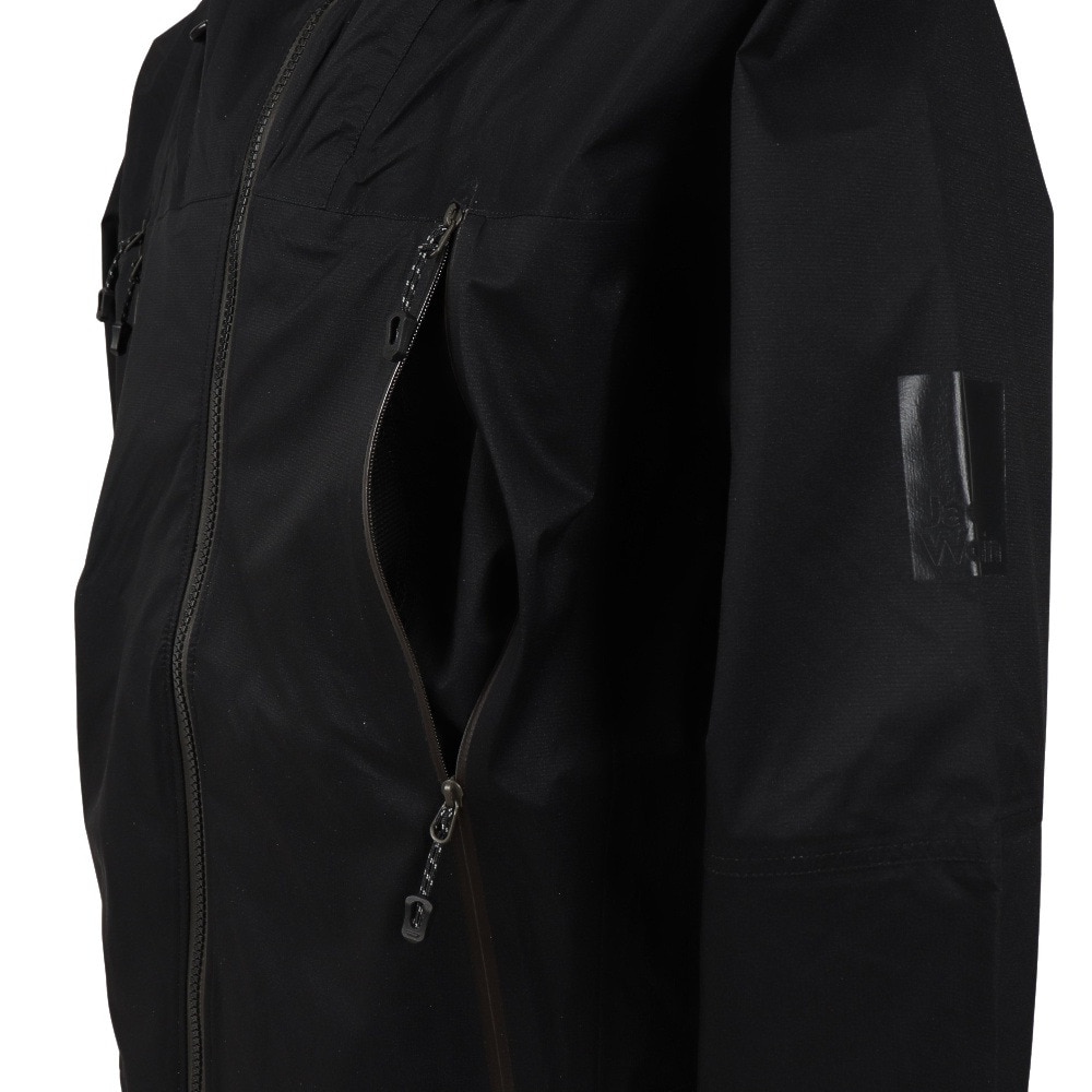 ジャックウルフスキン（JackWolfskin）（メンズ）アウター レインジャケット JP クラウドバースト ジャケット V2 5030611-6000 ブラック 収納袋付 耐水 防風