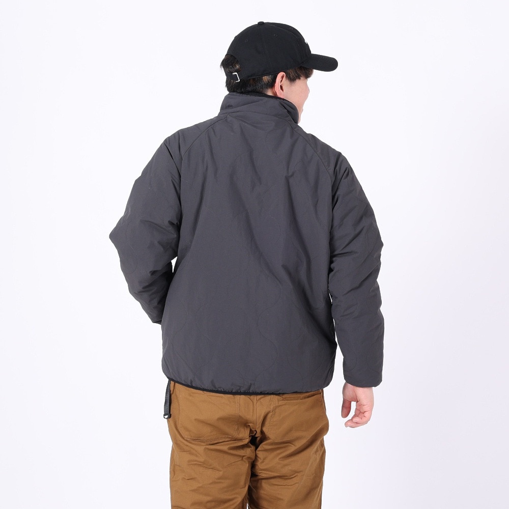 クリフメイヤー（KRIFF MAYER）（メンズ）アウター ボアジャケット 柄ボアひっくりキルトジャケット 2325101-17:CHARCOAL チャコールグレー