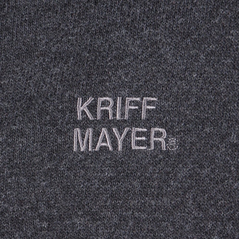 クリフメイヤー（KRIFF MAYER）（メンズ）ライトアウター ジップパーカー カットツイードスタンドジャケット 2325110-19 BLACK ブラック