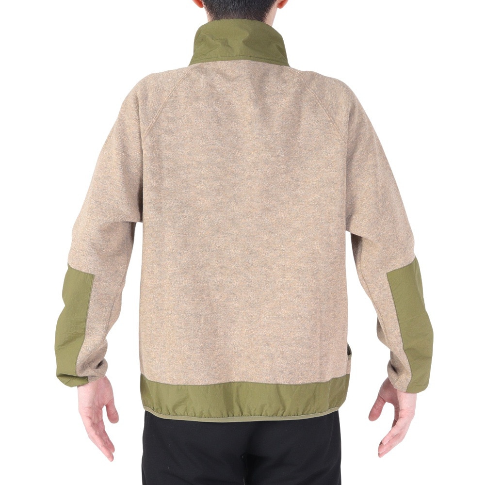 クリフメイヤー（KRIFF MAYER）（メンズ）ライトアウター ジップパーカー カットツイードスタンドジャケット 2325110-23 OATMEAL サンドベージュ
