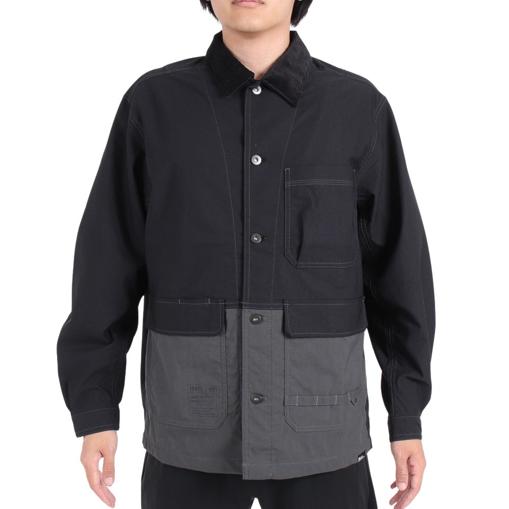 ジャックウルフスキン（JackWolfskin）（メンズ）アウター JP FIREWOOD WORK ジャケット V2 5029602-6000 ブラック 防風 撥水