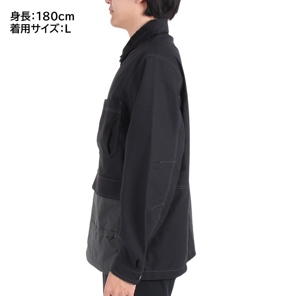 ジャックウルフスキン（JackWolfskin）（メンズ）アウター JP FIREWOOD WORK ジャケット V2 5029602-6000 ブラック 防風 撥水
