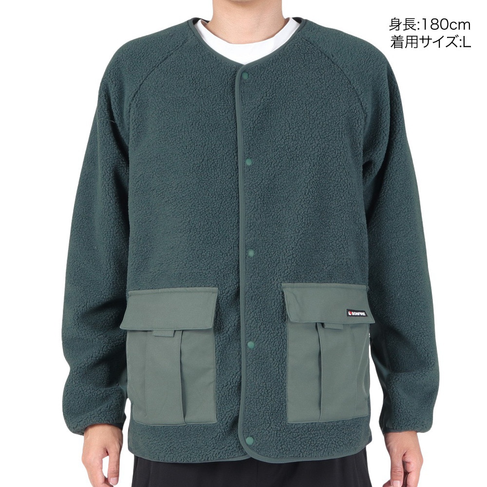 ボンファイア（Bonfire）（メンズ）KERF シェルパジャケット 50BNF3FEG2284 GRN