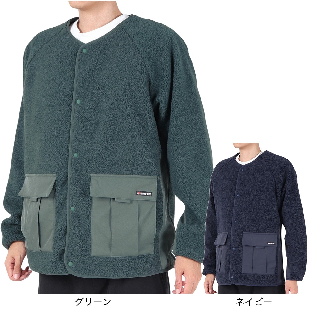 ボンファイア（Bonfire）（メンズ）KERF シェルパジャケット 50BNF3FEG2284 NVY
