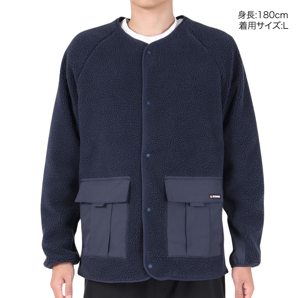 ボンファイア（Bonfire）（メンズ）KERF シェルパジャケット 50BNF3FEG2284 NVY