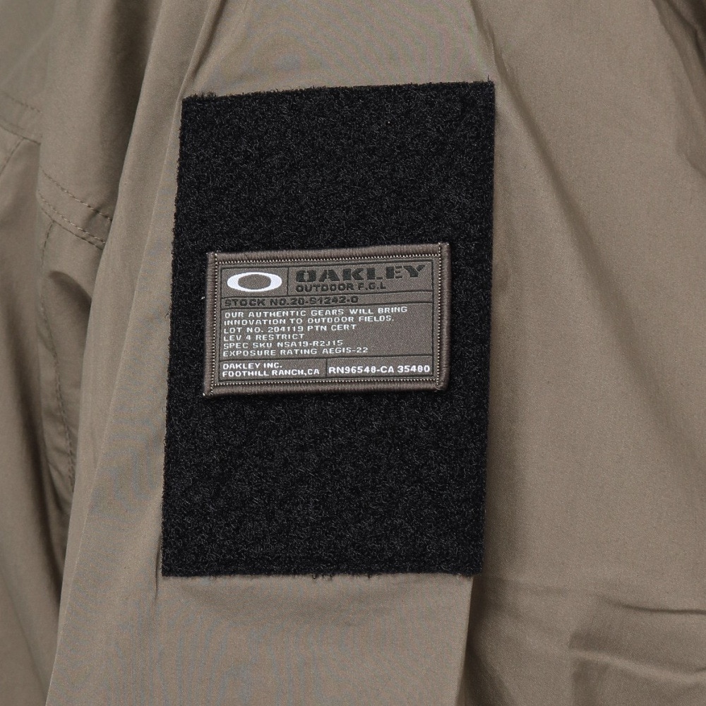 オークリー（OAKLEY）（メンズ）撥水 軽量 UPF50+ ストレッチ フード付き FGL SECTOR セクタージャケット FOA406358-279 グレー
