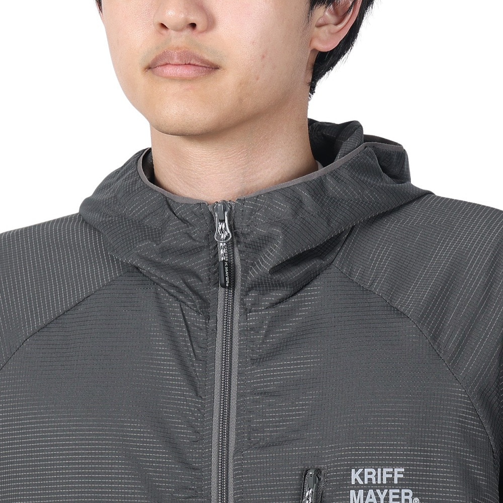 クリフメイヤー（KRIFF MAYER）（メンズ）アウター ウィンドブレーカー さらさらエアーパッカブルジャケット 2347800-17:CHARCOAL 撥水 防汚