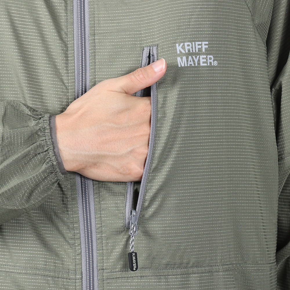 クリフメイヤー（KRIFF MAYER）（メンズ）アウター ウィンドブレーカー さらさらエアーパッカブルジャケット 2347800-69:KHAKI カーキ 撥水 防汚