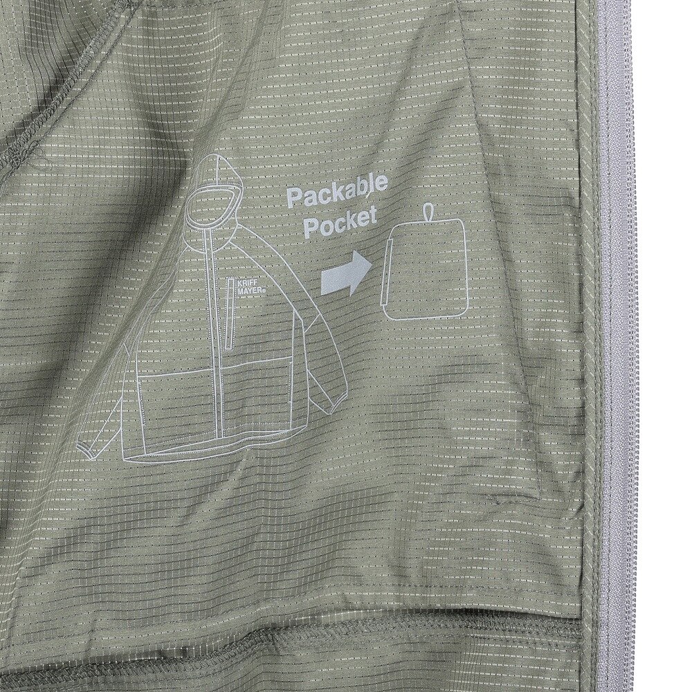 クリフメイヤー（KRIFF MAYER）（メンズ）アウター ウィンドブレーカー さらさらエアーパッカブルジャケット 2347800-69:KHAKI カーキ 撥水 防汚