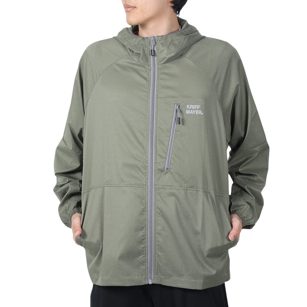 クリフメイヤー（KRIFF MAYER）（メンズ）アウター ウィンドブレーカー さらさらエアーパッカブルジャケット 2347800-69:KHAKI カーキ 撥水 防汚