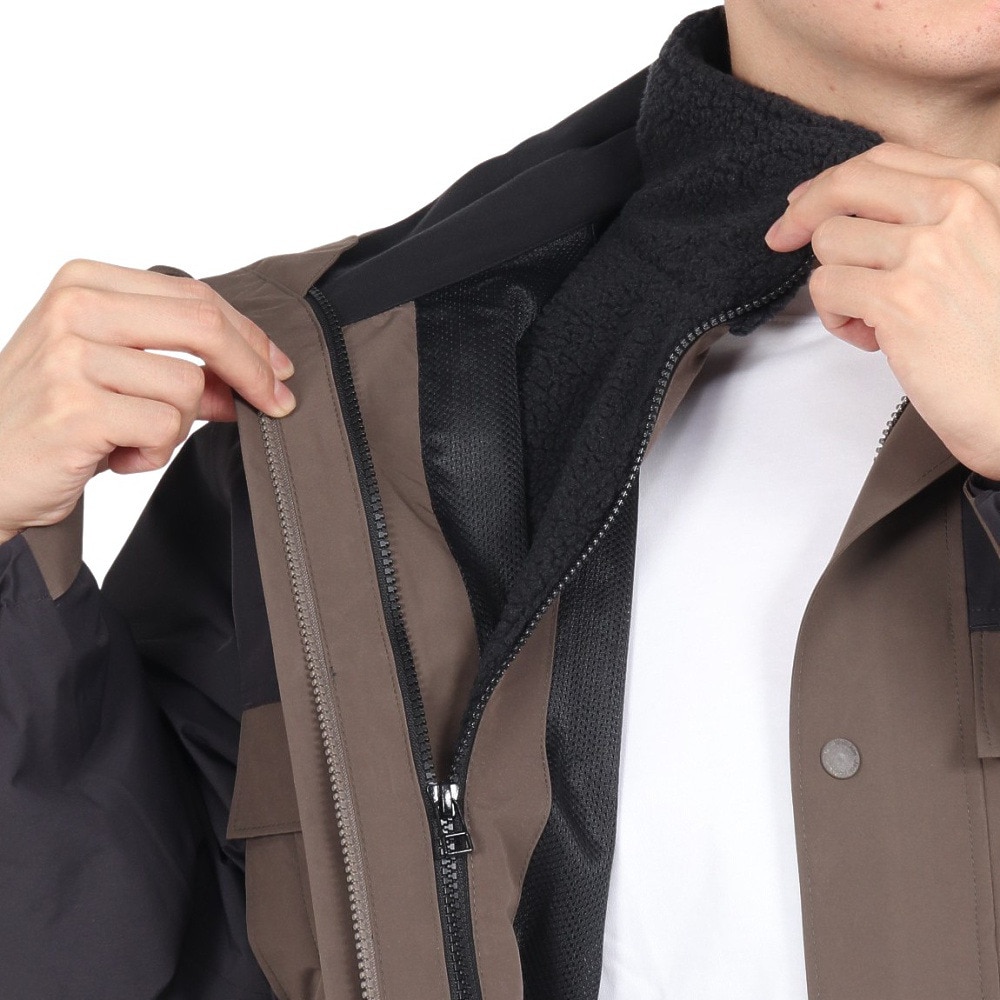 ジャックウルフスキン（JackWolfskin）（メンズ）アウター コネマラ 3IN1 ジャケット A63193-5719 ブラウン 3WAY仕様 防水透湿 防風