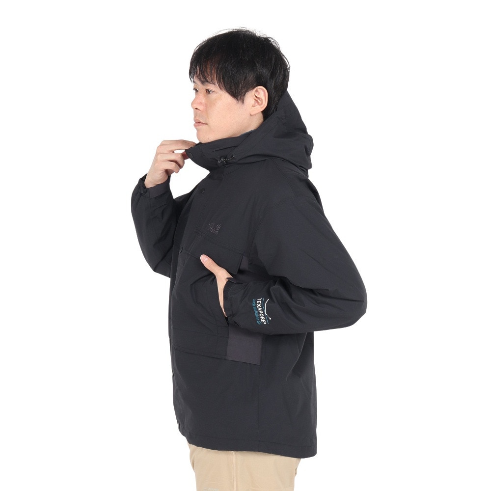 ジャックウルフスキン（JackWolfskin）（メンズ）アウター コネマラ 3IN1 ジャケット A63193-6000 ブラック 3WAY仕様 防水透湿 防風